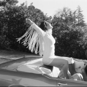 White Fringe Mini Dress